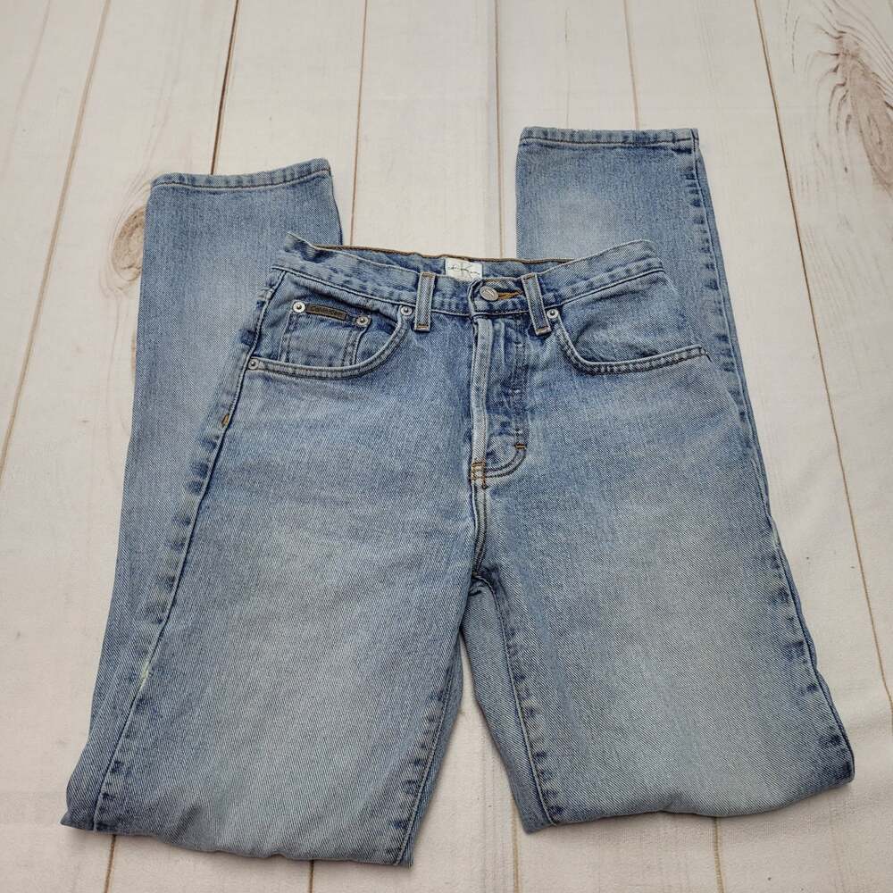Vintage Calvin Klein Easy fit jeans high rise straight button fly stonewash 1